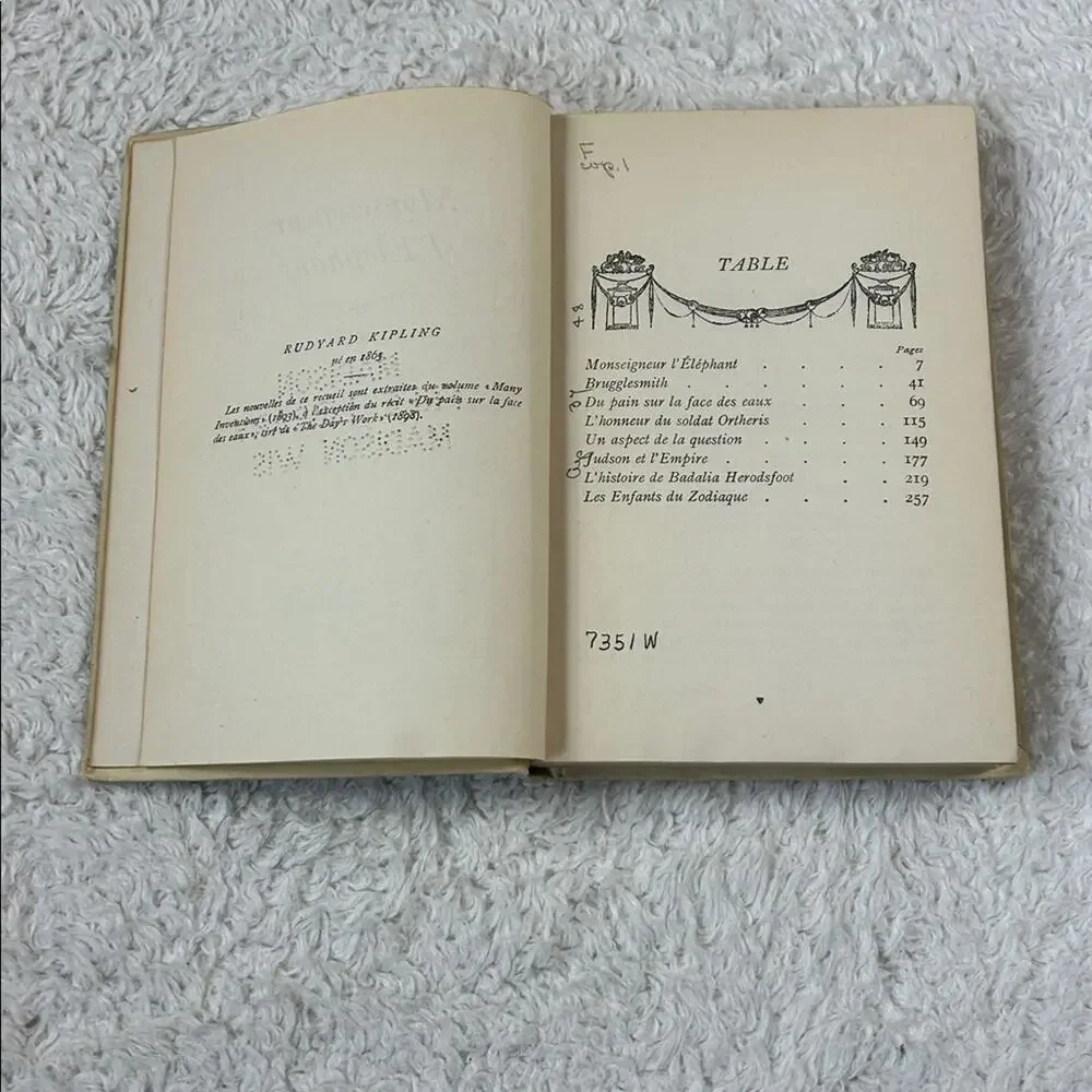 Monseigneur l'Elephant 1927‎ Rudyard Kipling French HC Fair